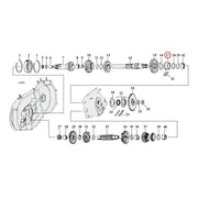 Jims Bearing Race, Transmission Mainshaft. +.005" – 1952–1956 K; KH; 1957–1983 XL Sportster