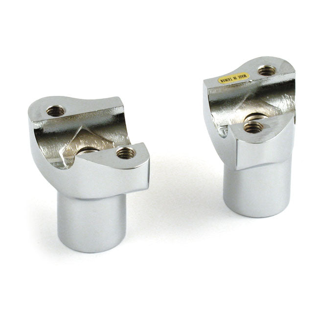 MCS OEM Type Style Risers, Threaded. 2" Rise. Chrome – OEM 56116-82