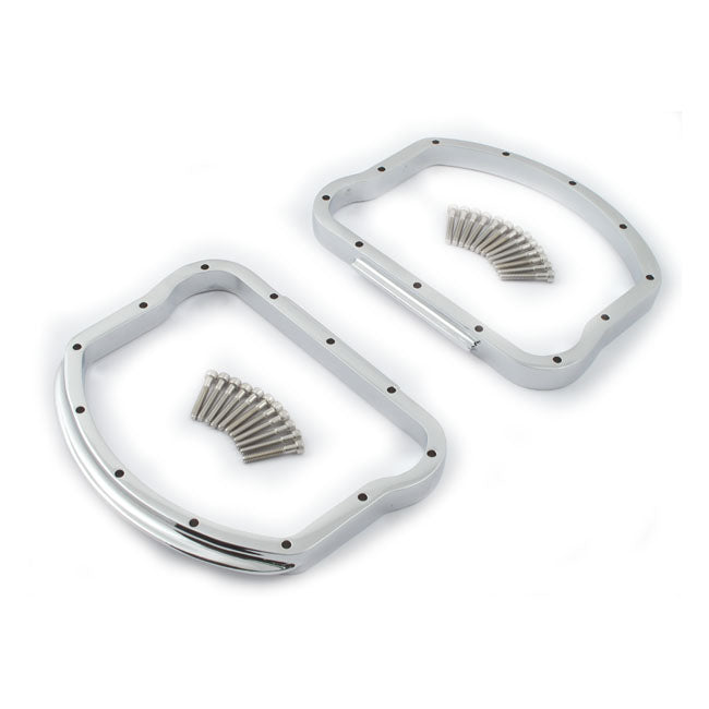 MCS Panhead Rocker Cover D-ring Kit. Chrome – 1948–1965 Panhead