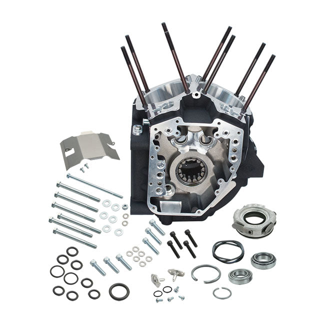 99-06 Crankcase Assembly, 4-1/8" Bore. Black – 1999–2006 Touring; 1999–2005 Dyna