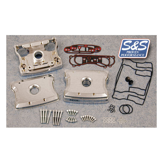S&S Billet Rocker Cover Kit. Chrome – 1984–1999 Evo Big Twin; 1986–2003 Evo XL…