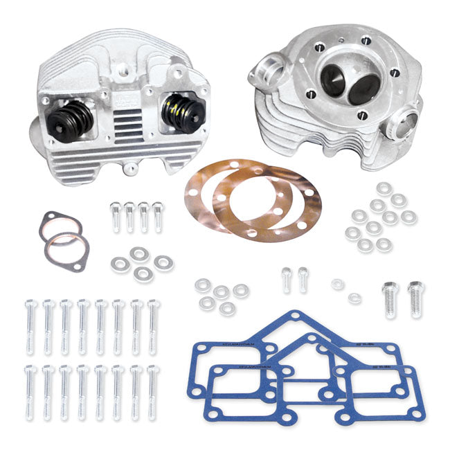 S&S Shovel Cylinder Head Kit. 3-5/8" Bore. Natural – 1966–1978 Big Twin with O-Ring Style…
