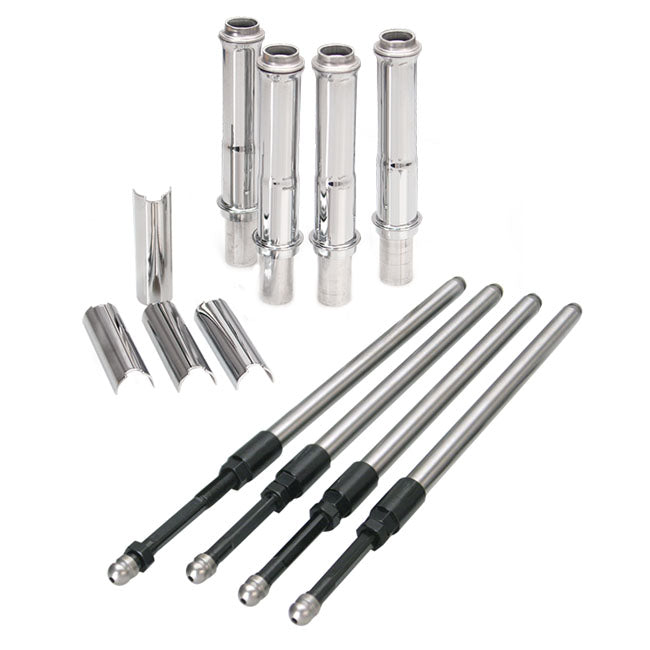 S&S Twin Cam Quickee Pushrod & Cover Kit. Chrome – 1999–2017 Twin Cam a/B. with 88" Up to…