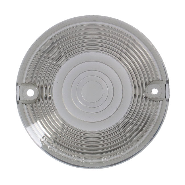MCS Replacement Turn Signal Lens. Flat Lens. Smoke – 1986–2023 H-D with Screw Mounted Flat…