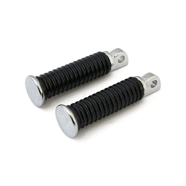 MCS OEM Style Foot Peg Set. Chrome End Cap – OEM 49117-77T – All H-D with Traditional Male Mount