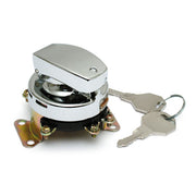 MCS FL Style Ignition Switch. 6-Pole, Flat Key, Chrome – 1973–1995 FL; FX; FXWG Models with Dual…