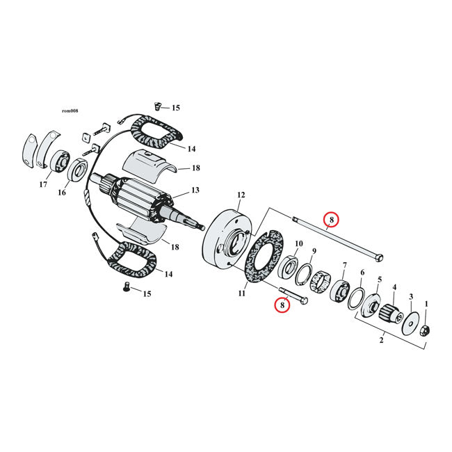 Gardner-Westcott Generator Mount Kit. Chrome. Acorn – 71-E84 XL Sportster