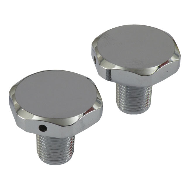 MCS 41 mm Fork Tube Cap Bolts. Chrome – 49-E77 FL