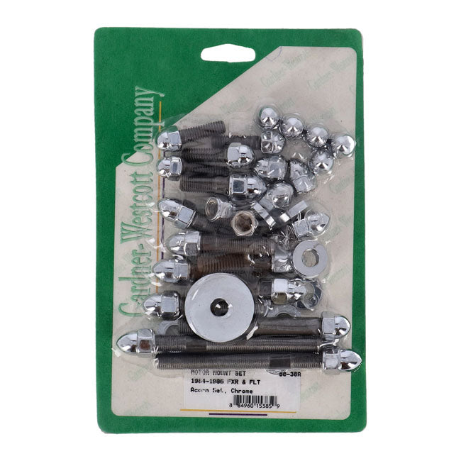 Gardner-Westcott Motor Mount Screw Kit, Acorn – 1984–1986 FXR; FLT/Touring