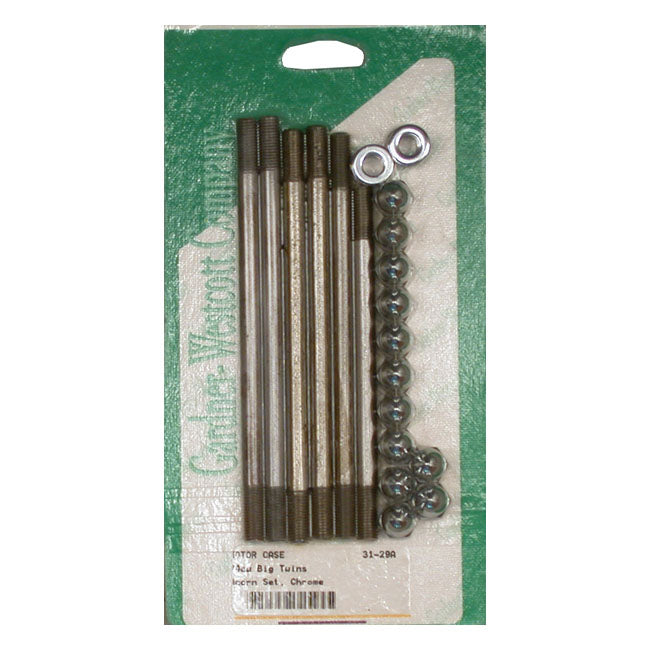 Gardner-Westcott Crankcase Bolt Kit, Acorn – 1970–1978 Big Twin