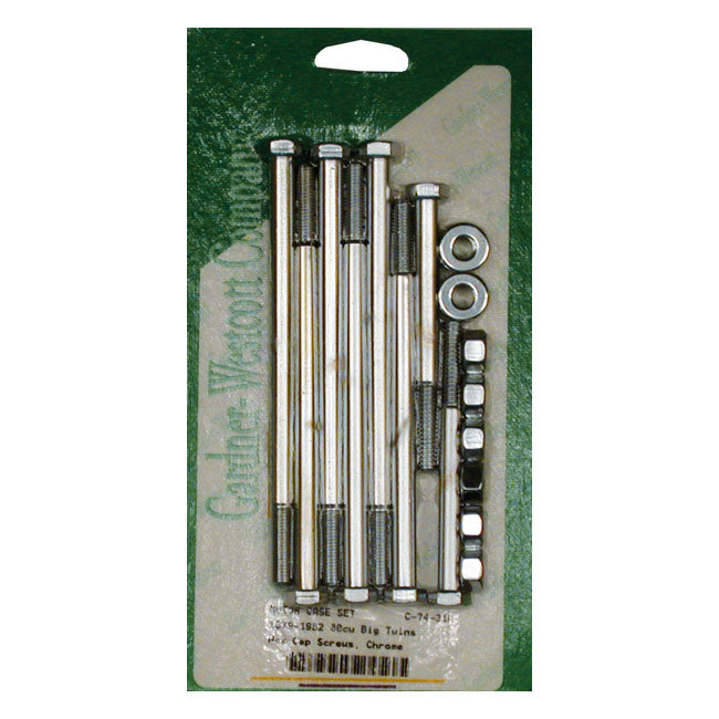 Gardner-Westcott Crankcase Bolt Kit, Hex – 1979–1995 Big Twin