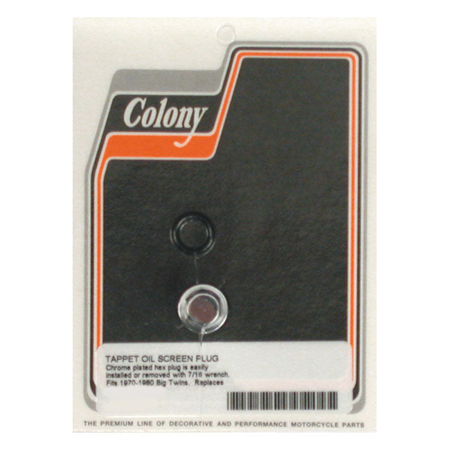 Colony Hex Head Plug Oil Screen Crankcase – 1970–1980 Big Twin