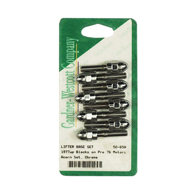 Gardner-Westcott Tappet Block Mount Kit. Acorn, Chrome – 36-E76 Big Twin. with L1976–1984 Style…