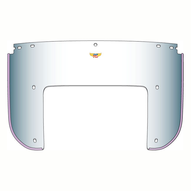 National Cycle Beaded 5-Bolt Lower Window. Clear