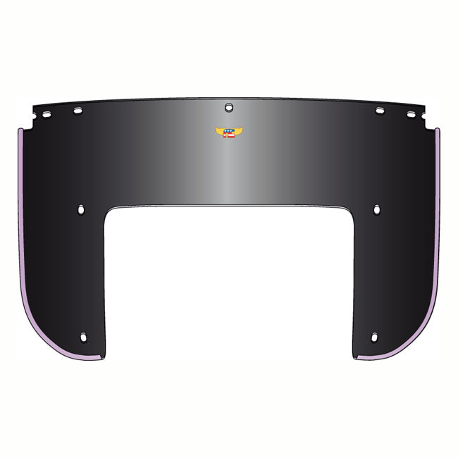 National Cycle Beaded 5-Bolt Lower Window. Black