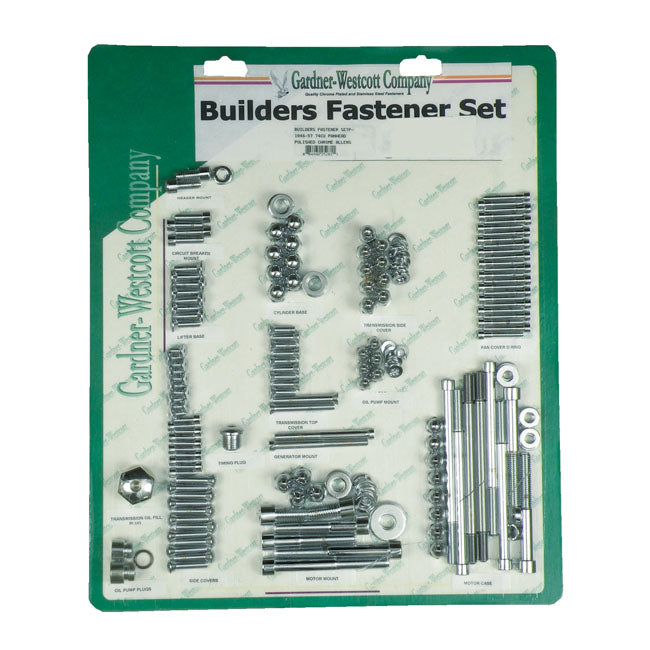 Gardner-Westcott Builders Fastener Set, Allen – 1948–1957 Panhead