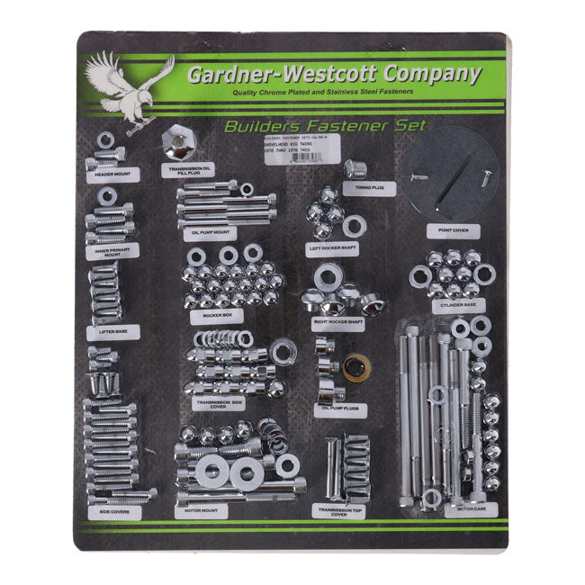 Gardner-Westcott Builders Fastener Set, Allen – 1970–1976 Shovel