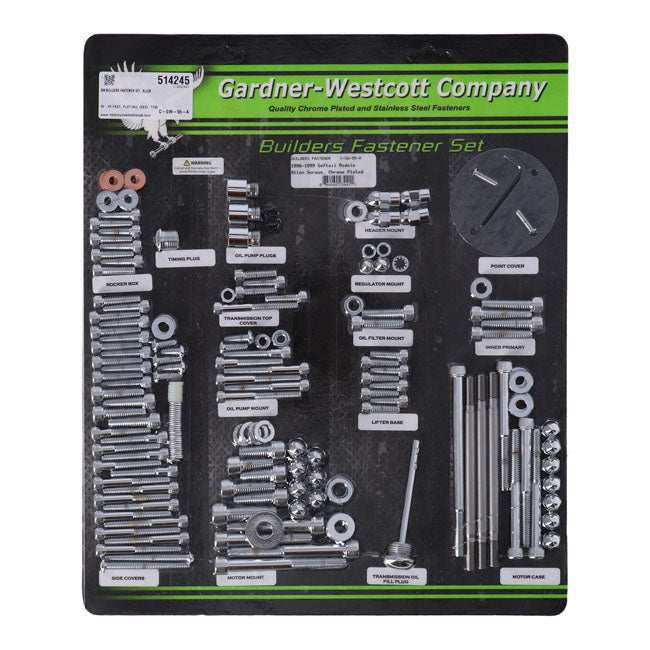 Gardner-Westcott Builders Fastener Set, Allen – 1996–1999 FXST; FLST