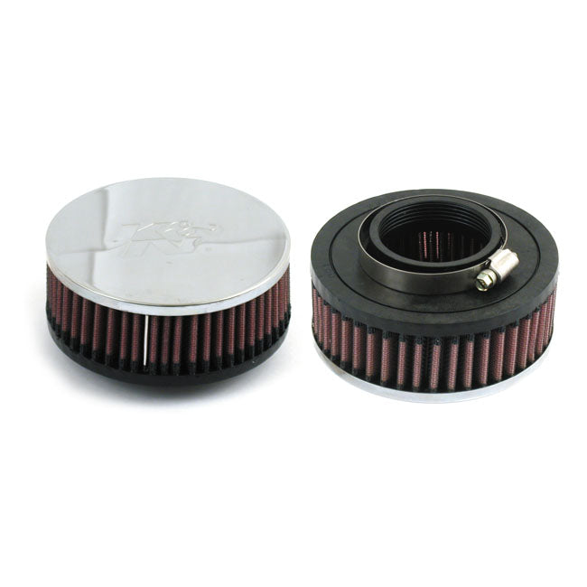 K&N Air Cleaner Assembly. 51 mm Diameter – 38 mm Mikuni Round Slide Carburetors