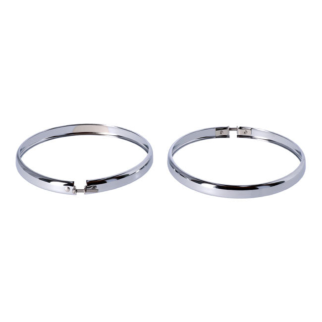 MCS OEM Style Replacement Trim Ring Set for 5-3/4" Headlamp – OEM 67725-63 – 1963–1989 FX; FXR; XL Sportster