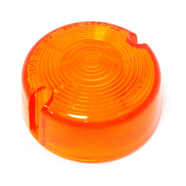 MCS Replacement 3" Bullet Turn Signal Lens. Amber – 1986–1995 FX; FXR; XL Sportster