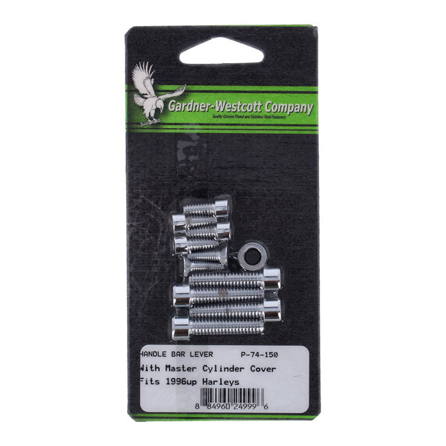 Gardner-Westcott Handlebar Control Screw Kit, Pol. Allen – 1996–2017 Softail; Dyna; 1996–2007…