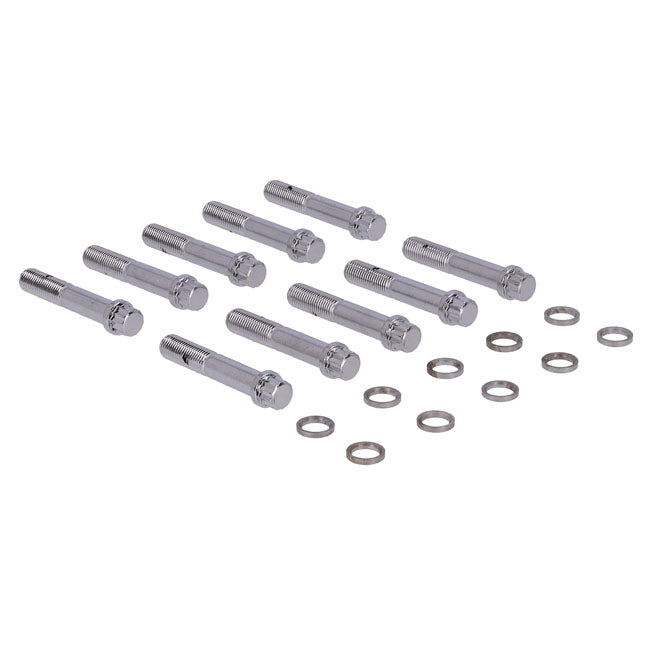 S&S 12-Point Head Bolt Kit. Zinc – 1948–1984 Big Twin