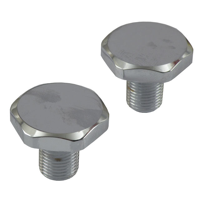 MCS 41mm Fork Tube Cap Bolts. Chrome – L1977–1984 FL; 1980–1986 FXWG; 1980–1983…