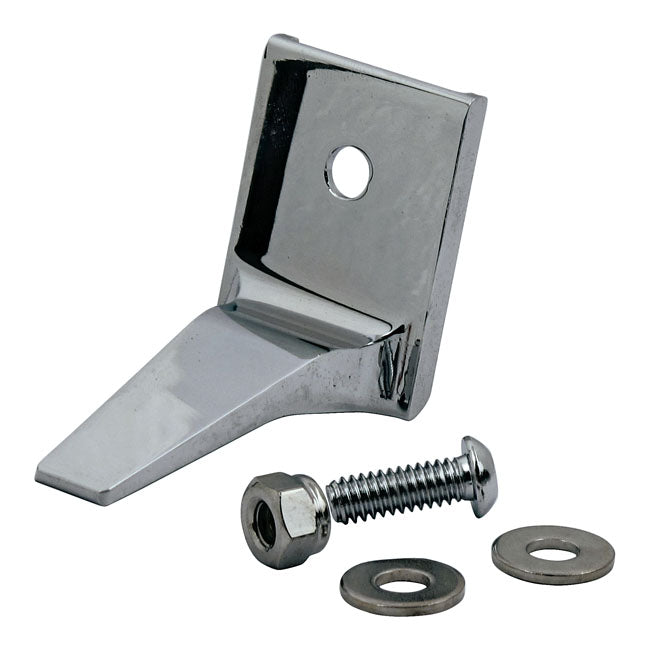 MCS Kick Stand Extension Tab Kit. Chrome – 2007–2017 Softail