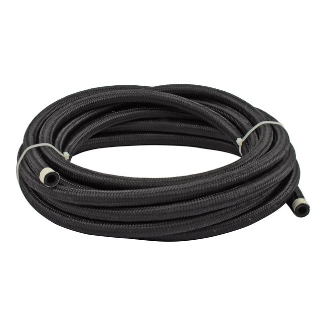 MCS Braided Hose 5/16" (8 mm). Black Nylon