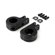 MCS Engine Guard Foot Peg Mount Kit. 1-1/4" (32mm) Tubing. Black