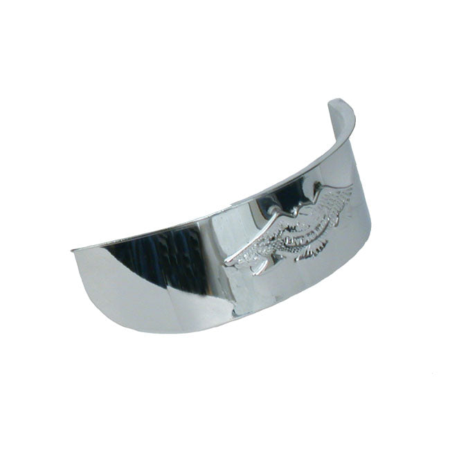 MCS Embossed Eagle Headlamp Visor. 5-3/4". Chrome – All H-D with 5-3/4" Headlamp and Bates…