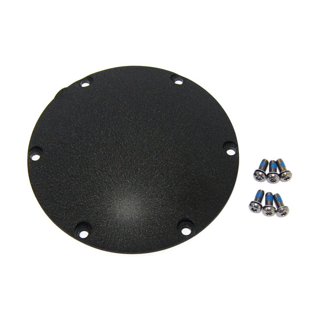 MCS Derby Cover, OEM Style Domed. Black Wrinkle – OEM 37760-04 – 2004–2022 XL Sportster; 2008–2012 XR1200