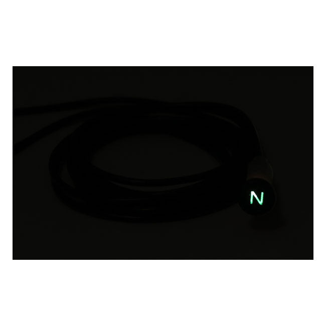MCS 3/8 Indicator Light. Green, with ''N'' Neutral Symbol – 1991–2003 Various H-D Models