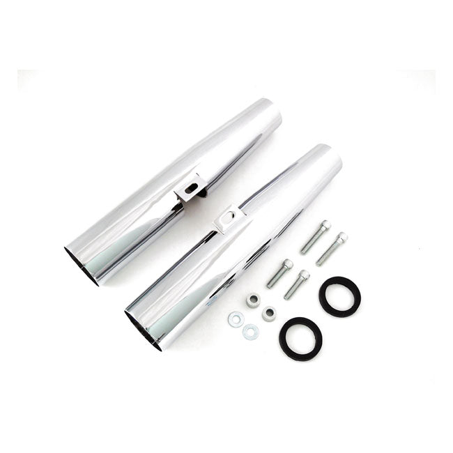 MCS Fork Shrouds for 39 mm Forks. Chrome – 2004–2015 XL Sportster