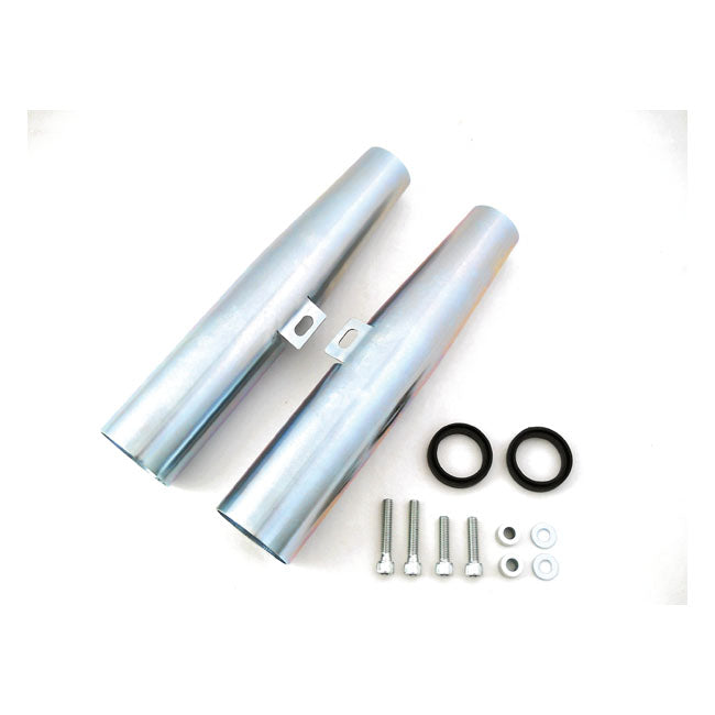MCS Fork Shrouds for 39mm Forks. Zinc – 2004–2015 XL Sportster
