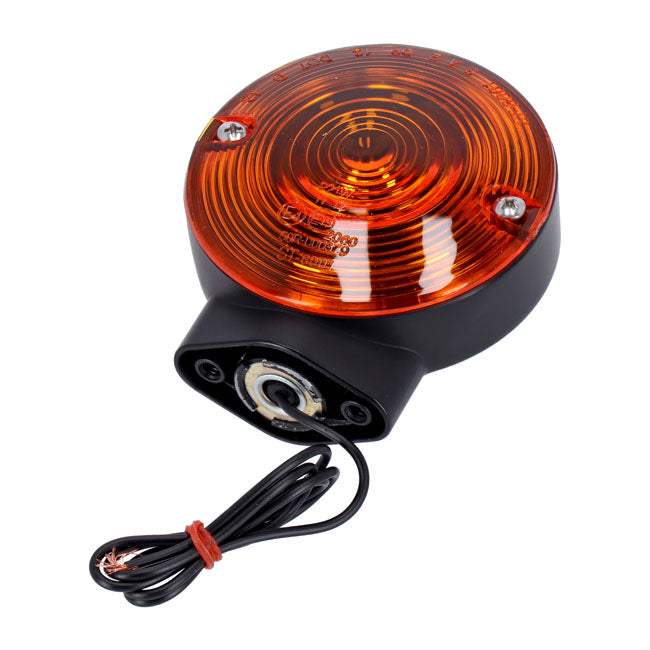 MCS Turn Signal Assembly. Rear. Amber Lens. Black – 1986–2024 FLT/Touring; FLHT; FLHS…