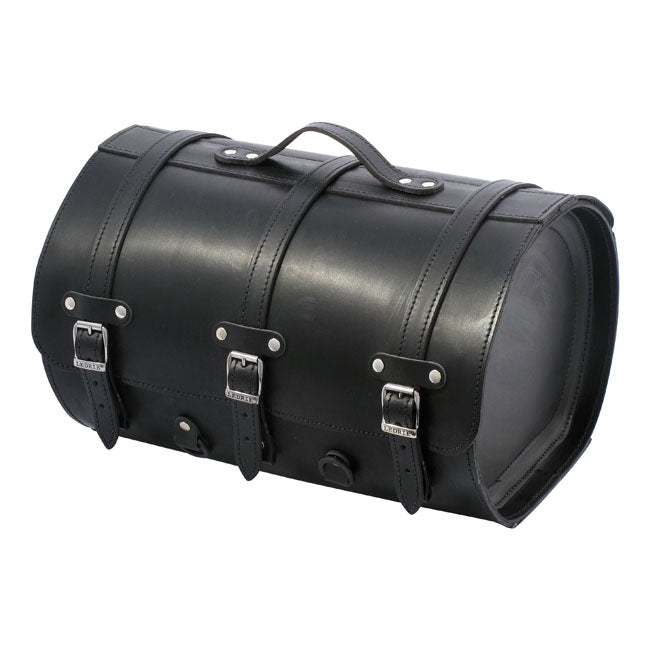 MCS Motorcycle Leather Suitcase. 32 Liter. Black – Universal