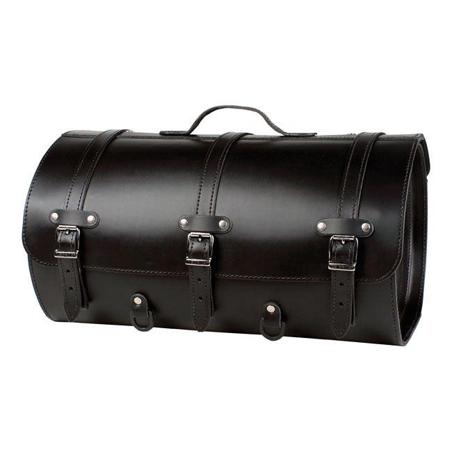 MCS Motorcycle Leather Suitcase. 37 Liter. Black – Universal