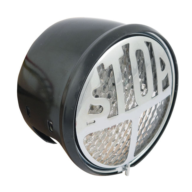MCS Stop LED Taillight. Black. Clear Lens