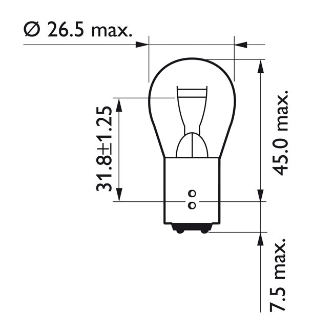 Philips Taillight Light Bulb P21/4w