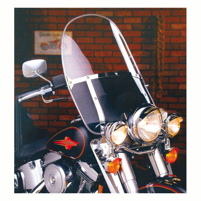 National Cycle Beaded Heavy Duty™ Windshield - Black for 1949-1959 FL; 1987-2017 FL Softail…