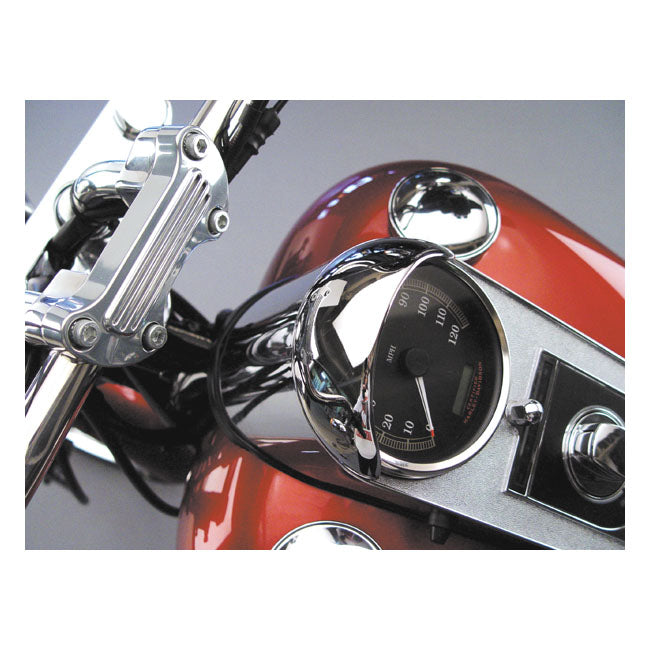 National Cycle Speedo Visor. Chrome – Most 1968–2024 H-D with Large 5" FL…