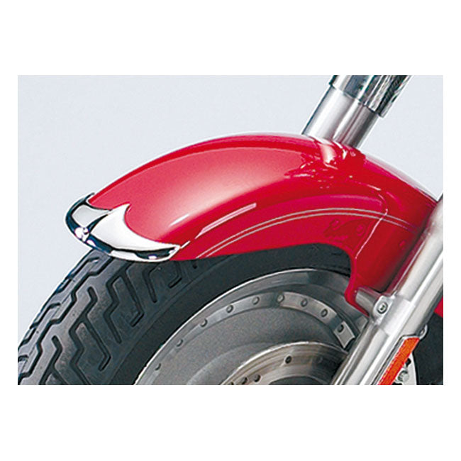 National Cycle Cast Front Fender Tip. Chrome – 1990–2000 FLSTF Fat Boy