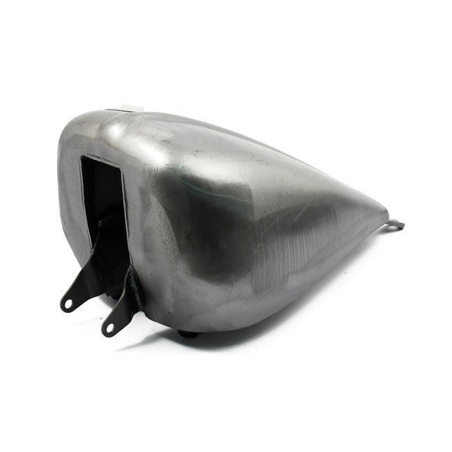 MCS Amen Style Ribbed Gas Tank, 2.35 Gallon – 2000–2005 Softail Carburetor Models