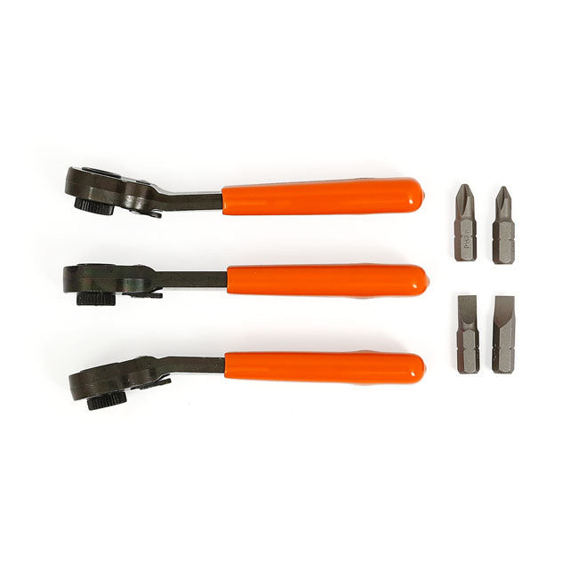 Lang Tools Mini Ratcheting Bit Wrench. Fine Tooth – Universal