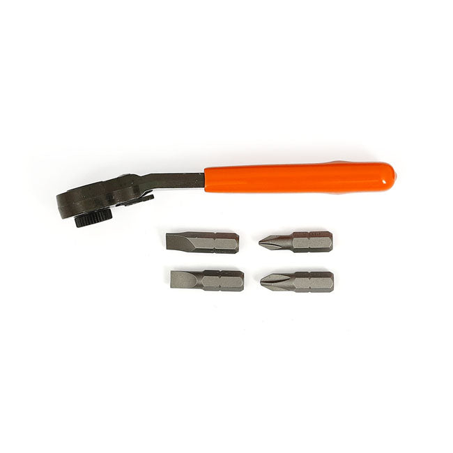 Lang Tools Mini Ratcheting Bit Wrench. Fine Tooth – Universal