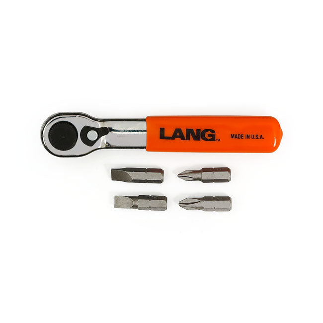 Lang Tools Mini Ratcheting Bit Wrench. Fine Tooth – Universal