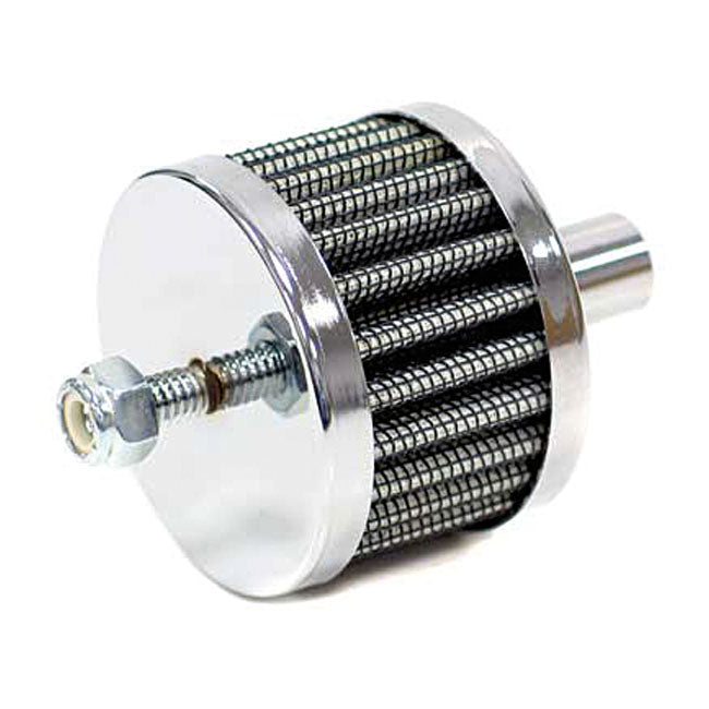 K&N Crankcase Breather Filter. Male 1/2" Connector – 1/2" Hose