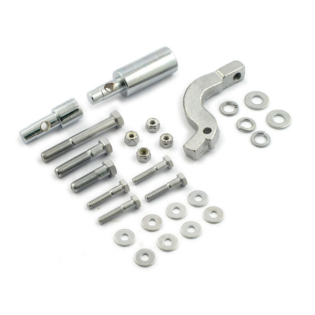 MCS Floorboard Mount Bracket Kit. Chrome – 1965–1984 4-Speed FL; FX with Aluminium…